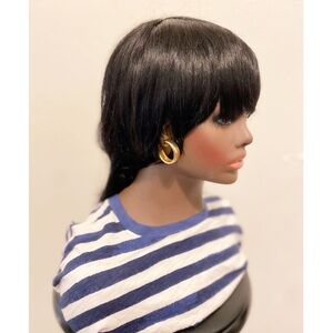 Short pixie cut wig .